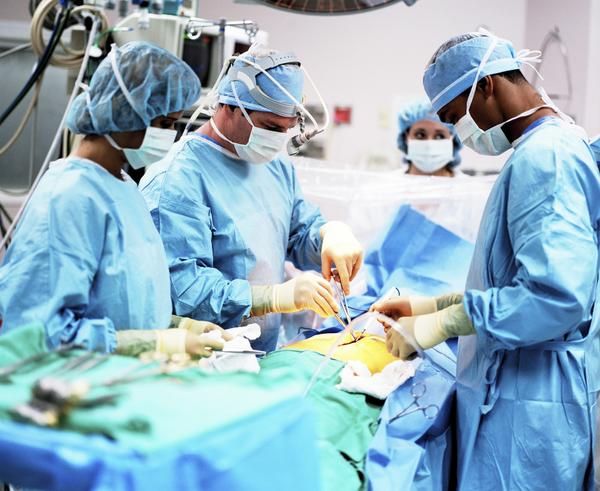An image of a surgical operation taking place.