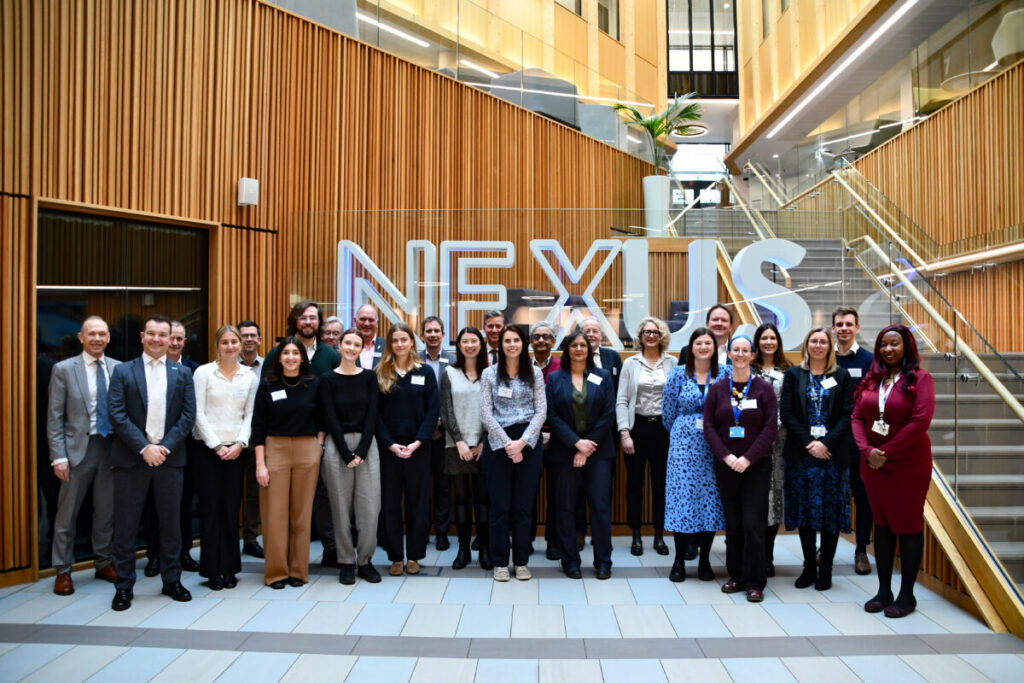 An group photo of the visitors from the HM Treasury and NIHR with the delegates from Leeds research infrastructure.